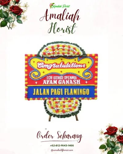 Bunga Papan Congratulation di Sanja